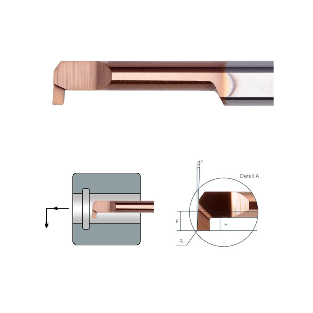 MGR small hole Grooving Knife  MGR6 MGR8 B0.7 B1.0 B1.5 B2.0 B2.5 L10 L15 L22 L32 Carbide Grooving Tool Boring Bar