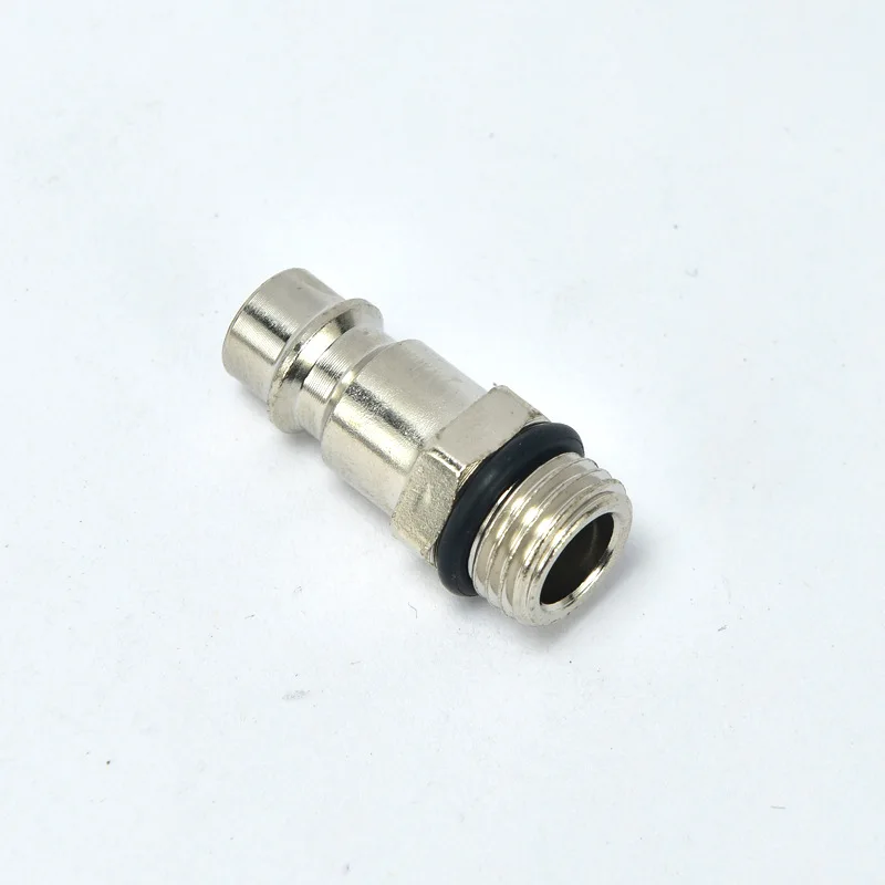 Male plug G1/4 external thread external thread with leather ring leather pad pneumatic joint