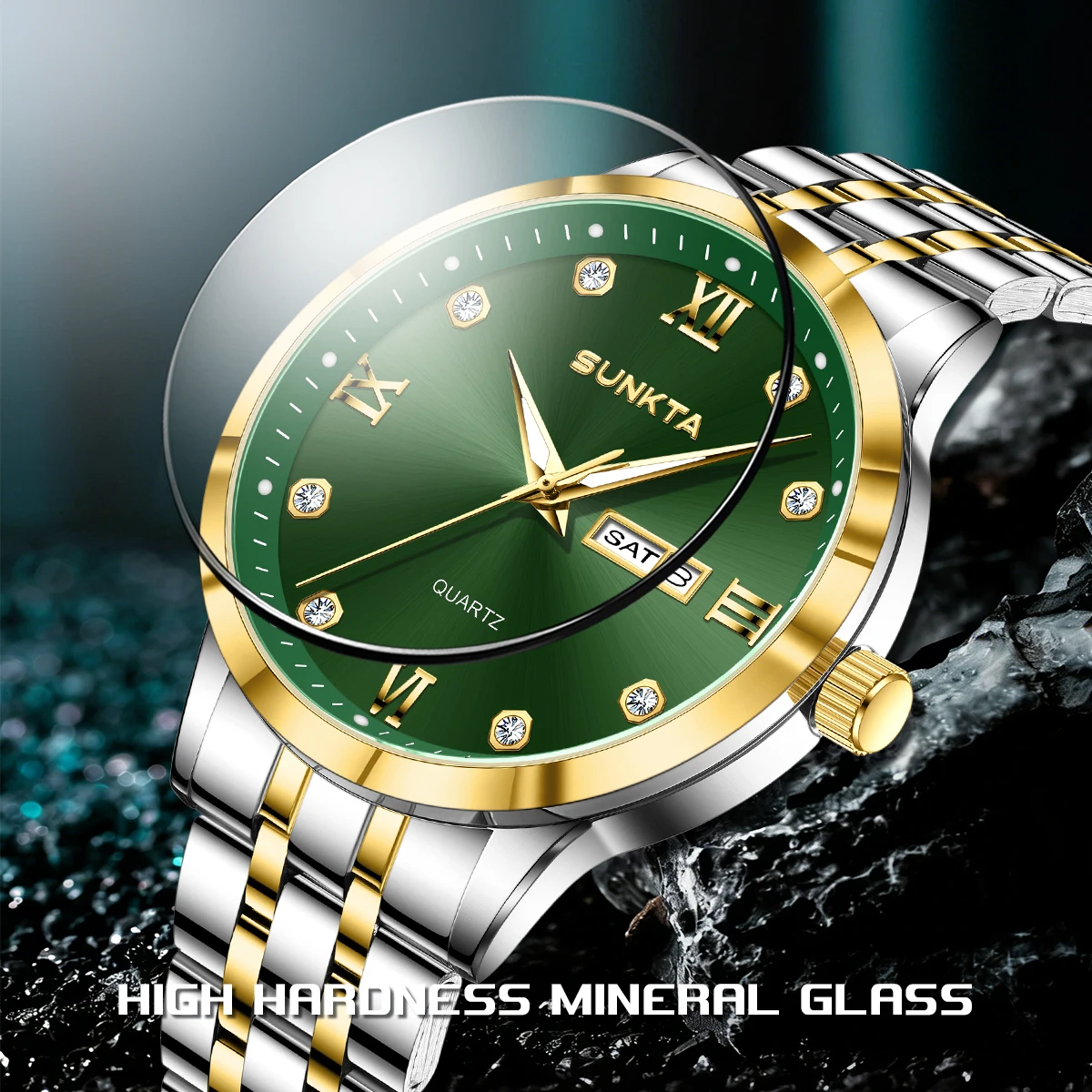 LIGE Luxury Men Watches Business Top Brand Man Wristwatch Waterproof Luminous Date Week Quartz Men's Watch High Quality+Box