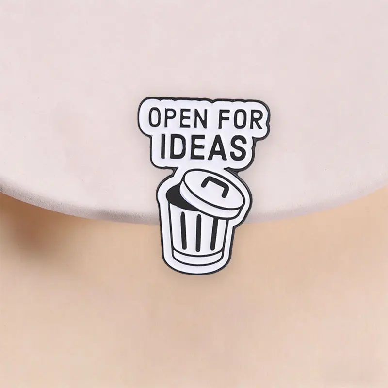 Positive Funny Slogan Enamel Pins Teacher Coffee Motivational Brooch Skeleton Devil Yeehaw Duck Origami Crane Badge Jewelry Gift