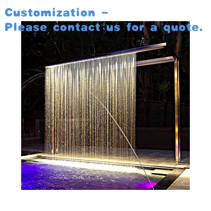 

custom.Customized Modern Curtain Outdoor Fountain Feature Home Decoration Indoor Fountain