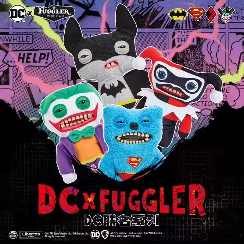 Fuggler brinquedos de pelúcia engraçado monstros feios batman superman coringa bonito boneca dc série anime figuras menino menina crianças brinquedo presente