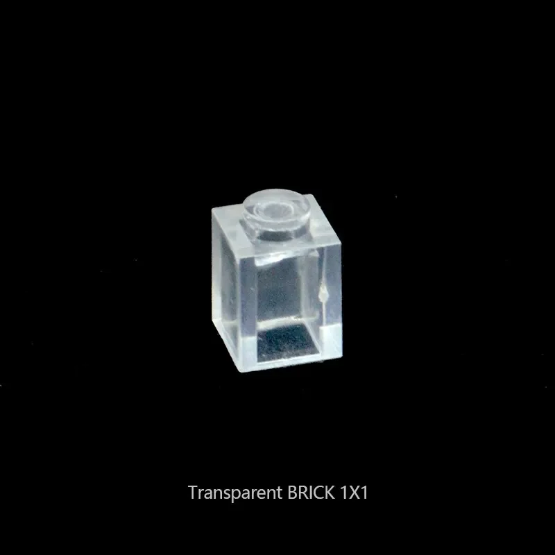 Small particles 1x2 2x3 2x4 1x1 Bricks MOC Parts Transparent Bricks Building Blocks Gifts Toys for Children