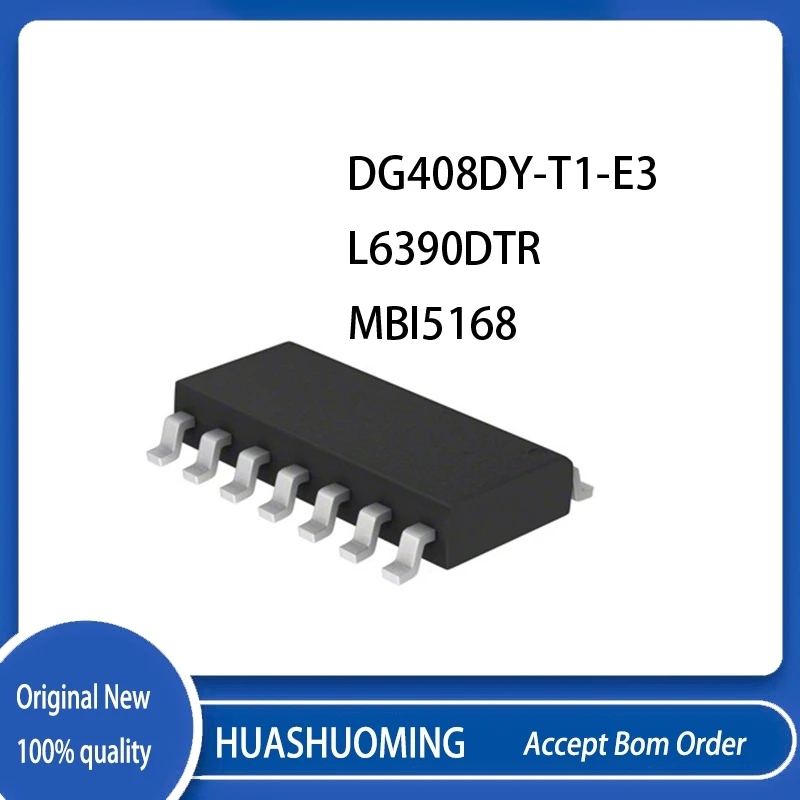 10Pcs/Lot DG408DY-T1-E3 DG408DY DG408DYZ DG408  L6390DTR MBI5168GD  SOP16