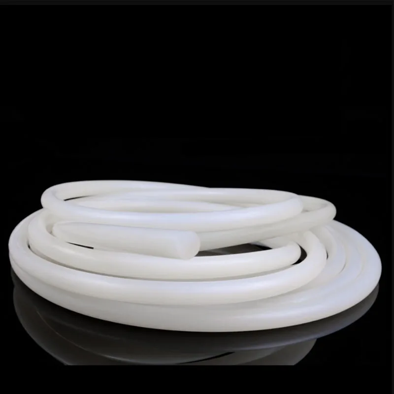 Cavo in Silicone solido bianco Dia 1-20mm guarnizione in gomma Trim Seal Strips striscia rotonda in gomma siliconica O-Bar resistente alle alte