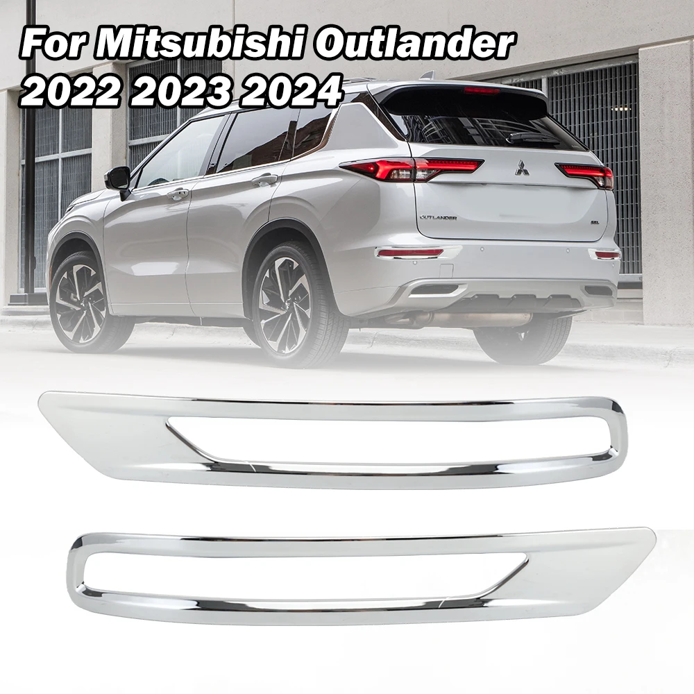 Fog Light Cover Trim for Mitsubishi Outlander 2022 2023 2024 ABS Chrome Replacement Protector Car Accessories Foglights Strip