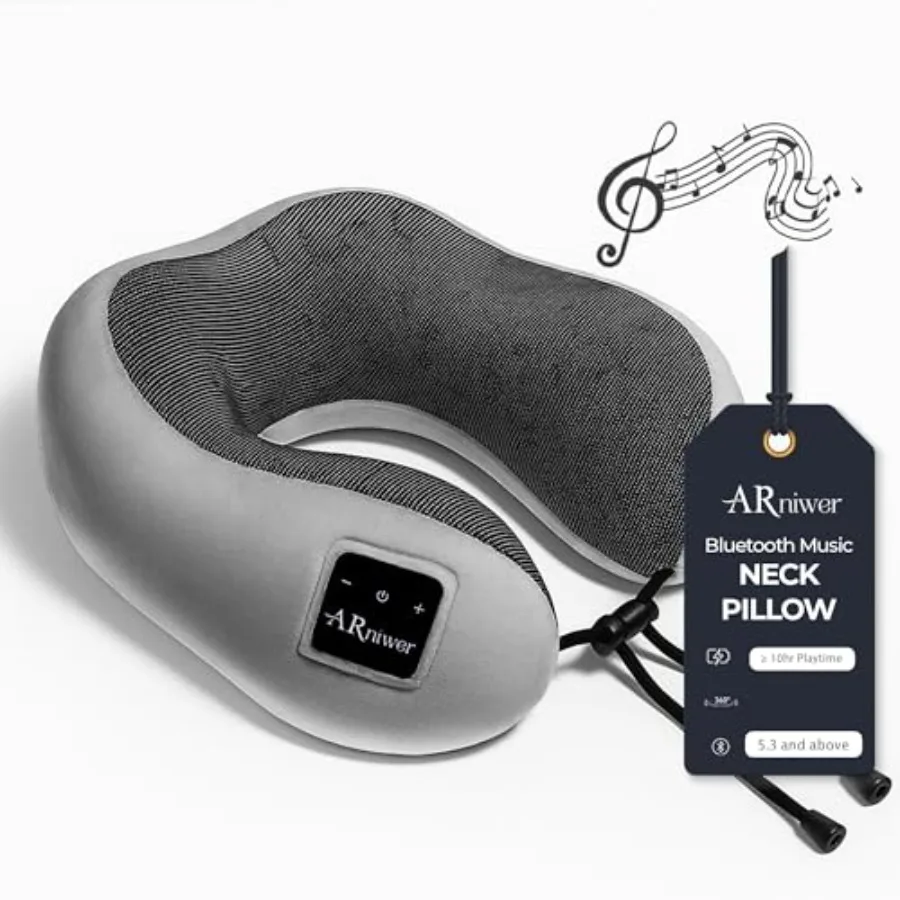 

Беспроводная Bluetooth-колонка в виде полукруглой подушки для шеи, подходит для самолетов, автобусов, поездов, автомобилей, офисов и кемпинга на природе.