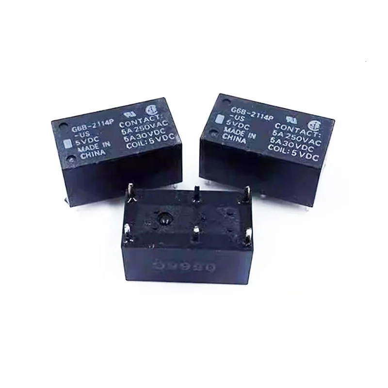 HOT NEW G6B-2114P-US G6B2114PUS 5V 12V 24V relay 5VDC DC5V 5V 12VDC DC12V 12V 24VDC DC24V 24V 5A 6PIN 5PCS