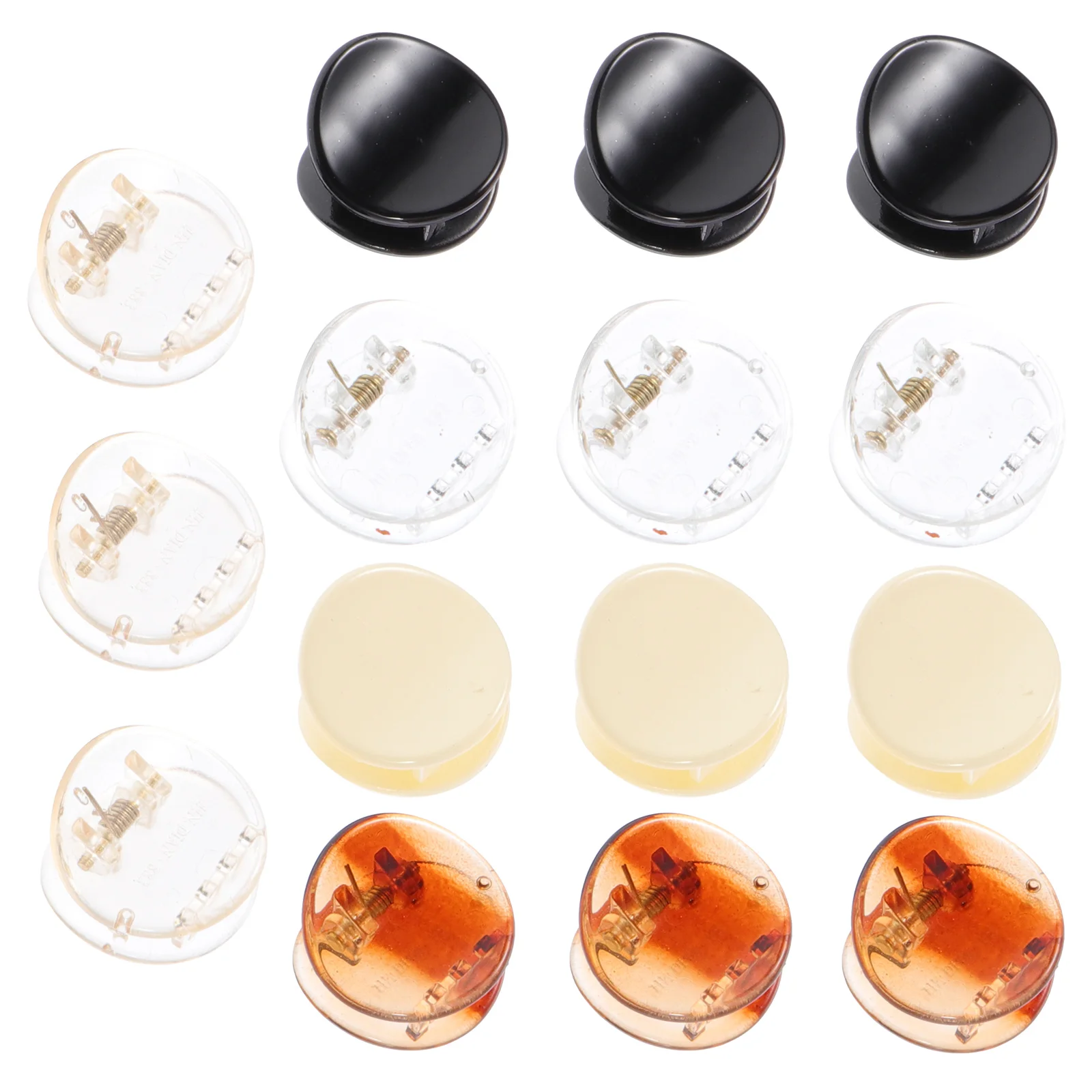 

15 Pcs Mini Hair Clips Children Accessories Round Claw Jaw Bangs Ladies Headdress Plastic Durable Travel Shopping