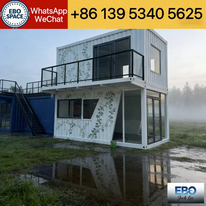 Professional Custom Expandable Container Villa 20ft 30ft 40ft Prefab Modular 2-3 Bedroom Luxury House CE