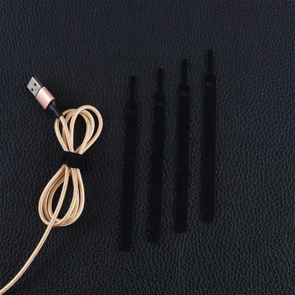 Fastener Cable Management Wire Cord Holder Mouse Ties Hook Loop Data Cable Tie Cable Organizer Wire Winder Cable Protector
