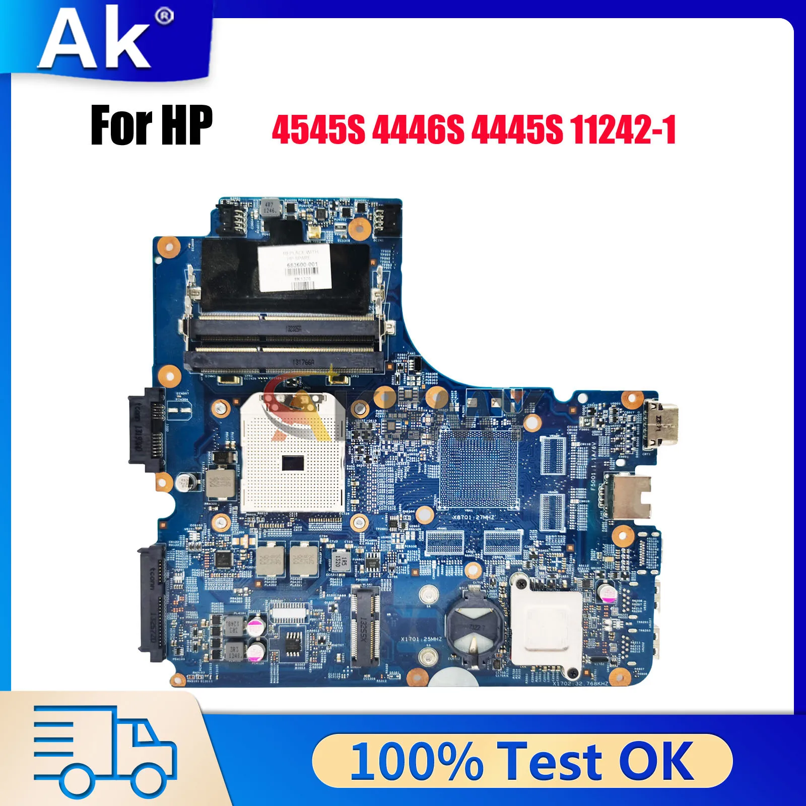 

Материнская плата для ноутбука HP Probook 4540S 4545S 4445S DDR3 683600-501 683600-001 11242-1 100% полностью протестирована