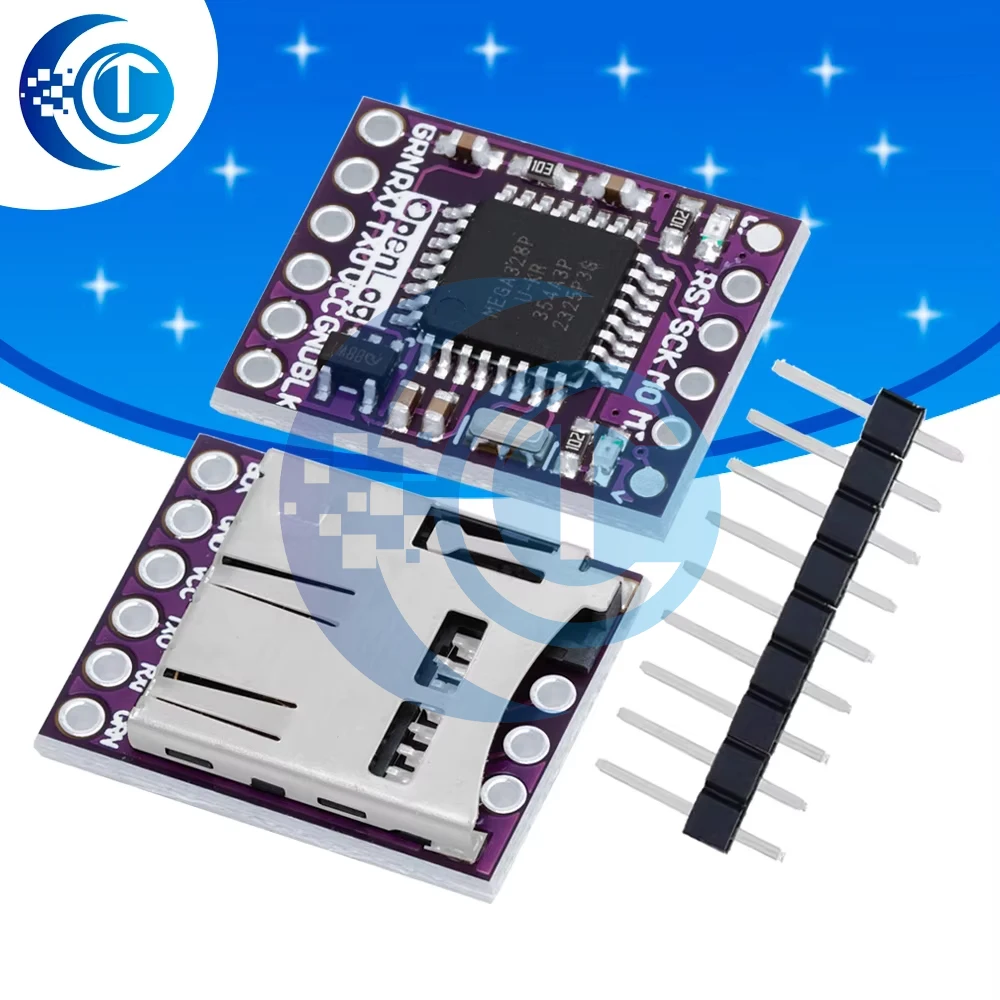 Open Source OpenLog Data Logger: Multi-Platform Compatible (Naze32 F3/ATmega328) – Micro SD Storage Blackbox for Arduino