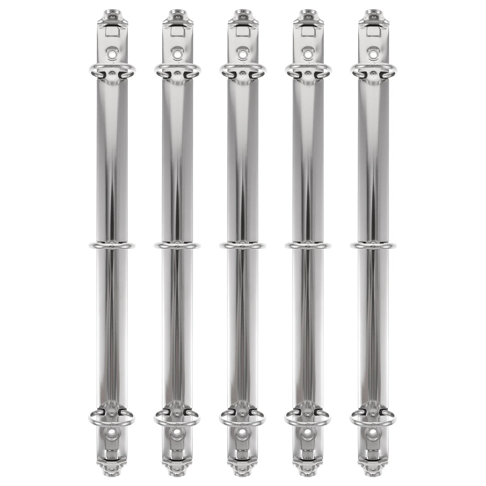 

5 шт. металлический механизм для 3-кольцевого переплета, для блокнотов, планеров, DIY, канцелярских товаров, для офиса, школы, скрапбукинга