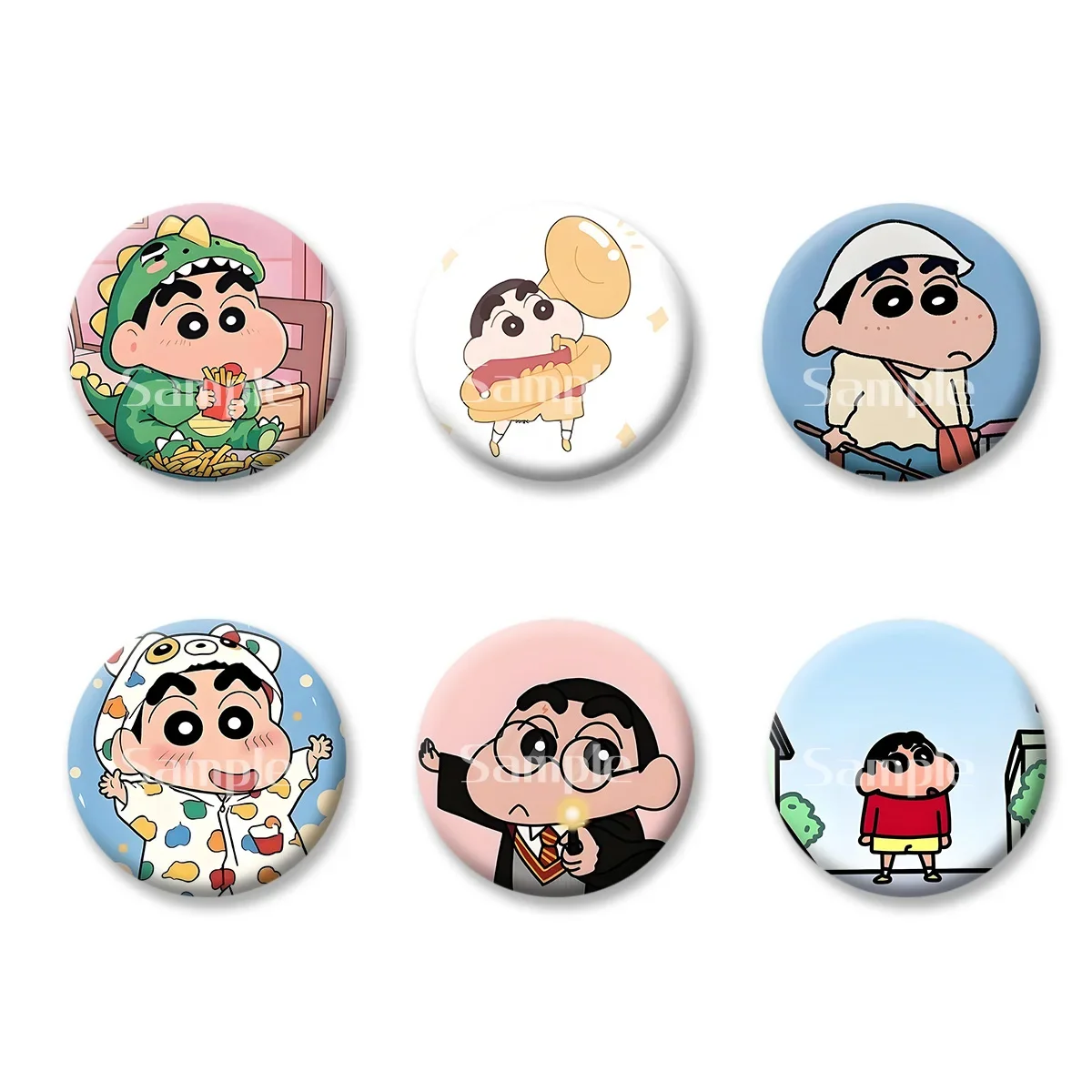 

Флэш-значок карты Шин-тян аниме мультфильм милый стиль девушка брелки удобное зеркало для макияжа магнит на холодильник ACG аксессуары