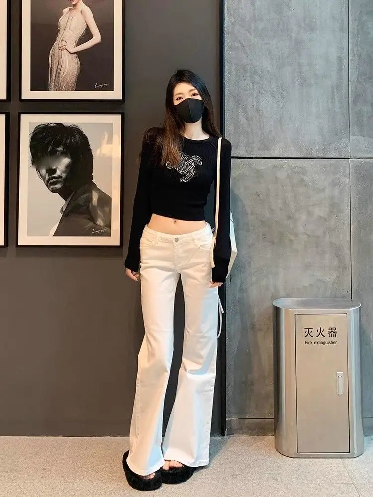 

Джинсы-бойфренды для женщин, потертые, изнутые, рваные, с потертым подолом, женские джинсовые модные гранж-автоматные панк-рок, готический эмо