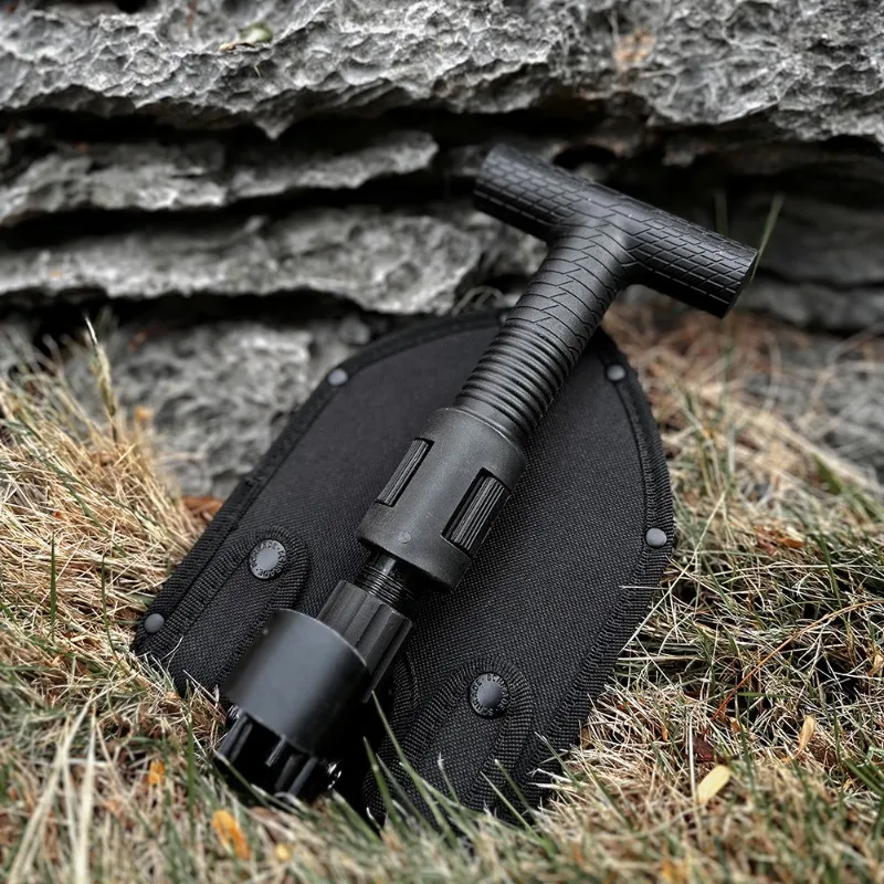 Retractable folding shovel, multi-functional shovel outdoor fishing car shovel