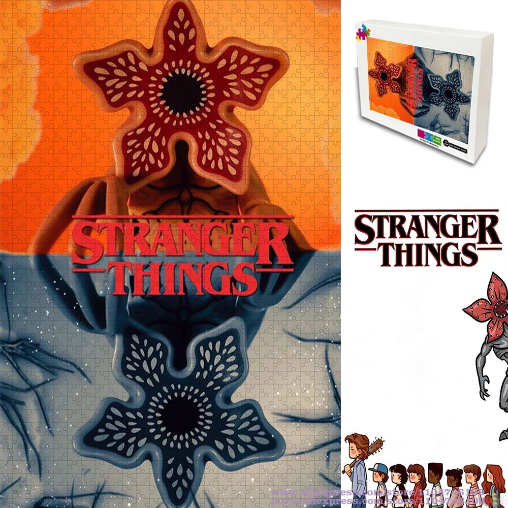 

Пазлы-головоломки «Очень странные дела» 108/200/300/500/1000/1500 элементов, уникальные художественные пазлы, идеальные семейные пазлы и подарки для домашнего декора