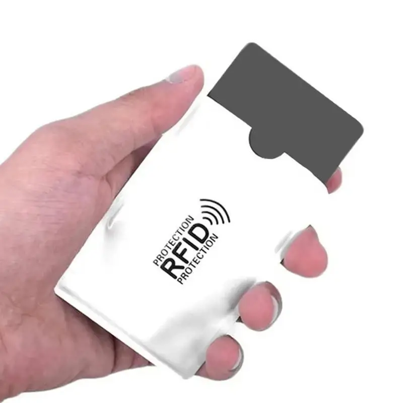 15/30 قطعة مكافحة المسح بطاقة كم الائتمان NFC بطاقة التعريف بالإشارات الراديوية حامي مكافحة المغناطيسي الألومنيوم احباط حامل بطاقة البنك المحمولة #2