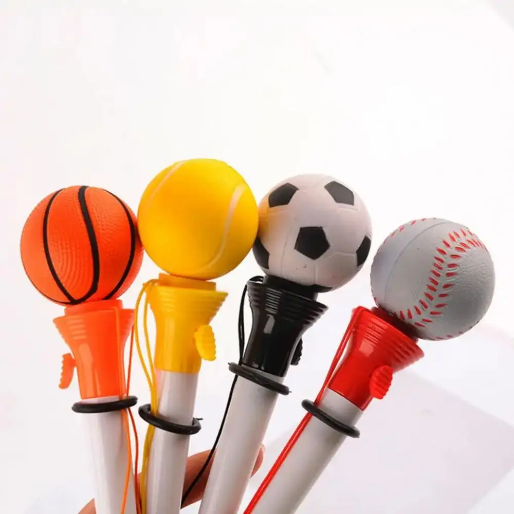 Soccer Ball Decoration Pen Smooth Writing Ballpoint Pen Novelty Sports-themed Decompression Bounce Ballpoint Pen for Students