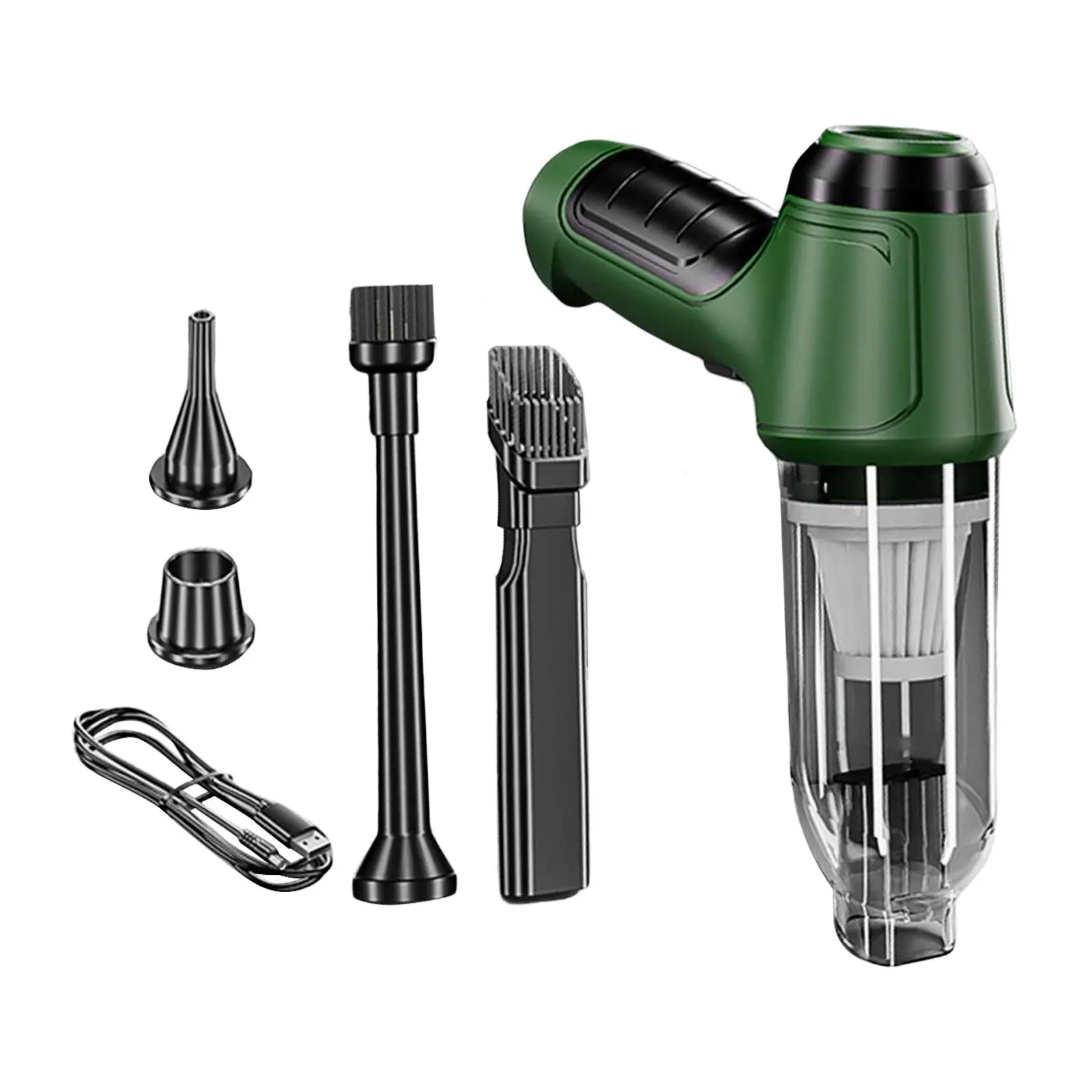 مكنسة كهربائية محمولة للسيارة مع فوهات وسادة لوحة أجهزة القياس في المكتب