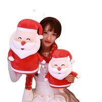 Santa Claus Stuffed Pillow Pillow Creative Cartoon Double Hands Into Warm Hands Cover Cushion Christmas Ornaments Christmas Gift