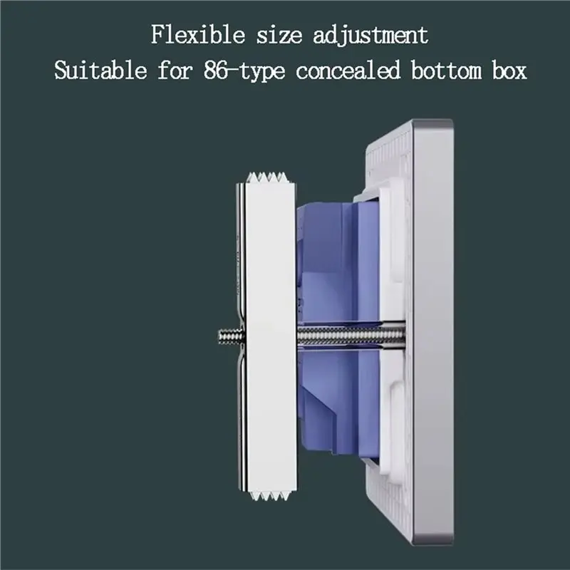 [ABFI!】 Switch Socket Box 86 Type Multi-Function Bottom Box Dark Box Repairer Universal Junction Box Repairer Support Rod Fixing