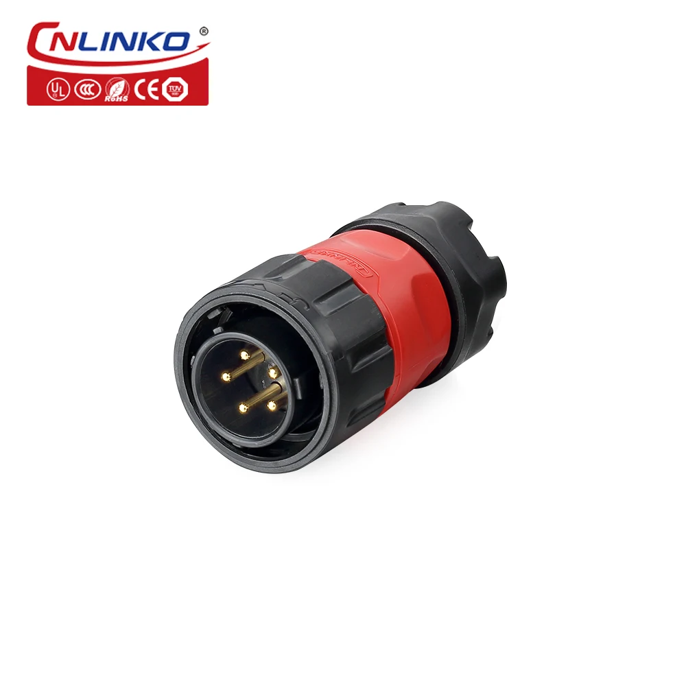 CNLINKO M20 2/3/4/7/9 Pin Industriële Connector PBT Plastic Paneelmontage 12V 5A-20A Waterdichte IP68 Elektrische Connector YM20