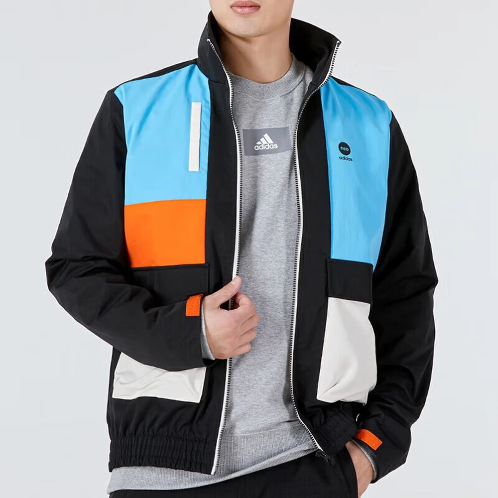 

Adidas Men's Color Blocked Track Jacket Stand Up Collar For Casual Sports and Daily Wear