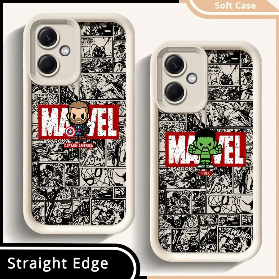 

Marvel Hulk Comic Case for Xiaomi Redmi Note 13 12S 10S 10 13Pro 11S 11Pro 11 14 Pro Plus 12 Soft Cover