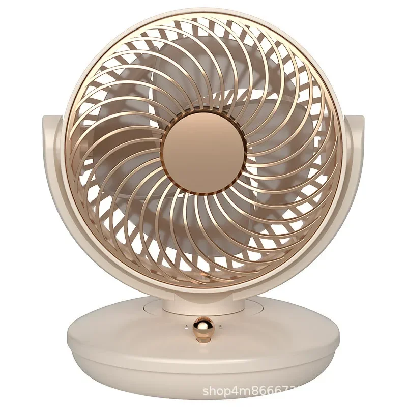 

2024 New Product Shaking Head Mini Fan Charging Model Long Battery Life Portable Small Fan Desktop Usb Desktop Fan