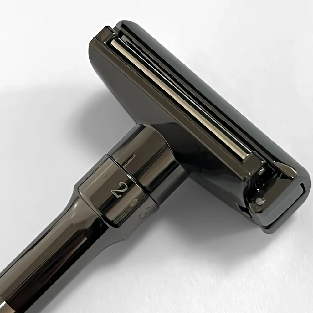 Whityle 09T-2 Glide 3.0 Pro 1-6 ماكينة حلاقة آمنة قابلة للتعديل عجلة دوارة ماكينة حلاقة ناعمة للعناية باللحية للرجال