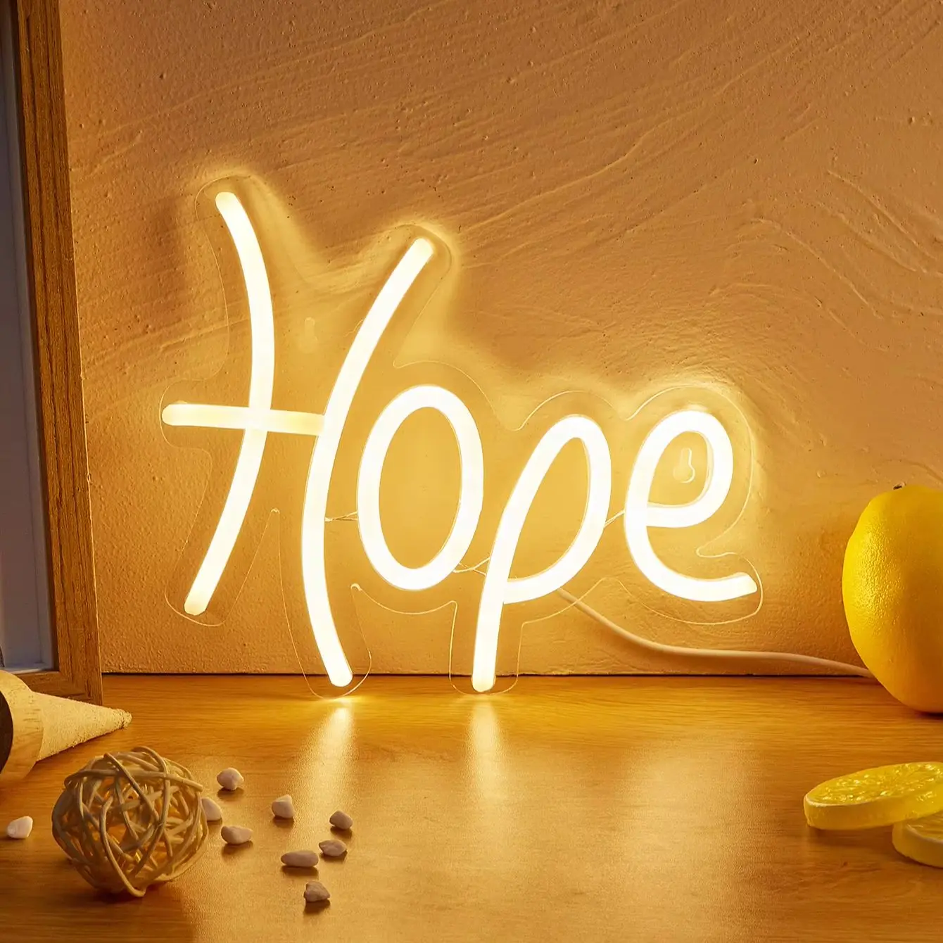 Chi-buy LED Neon hope USB Powered Neon Signs Decor Lamp Signs Birthday Gift Wall Art For Bedroom Room Bar Shop