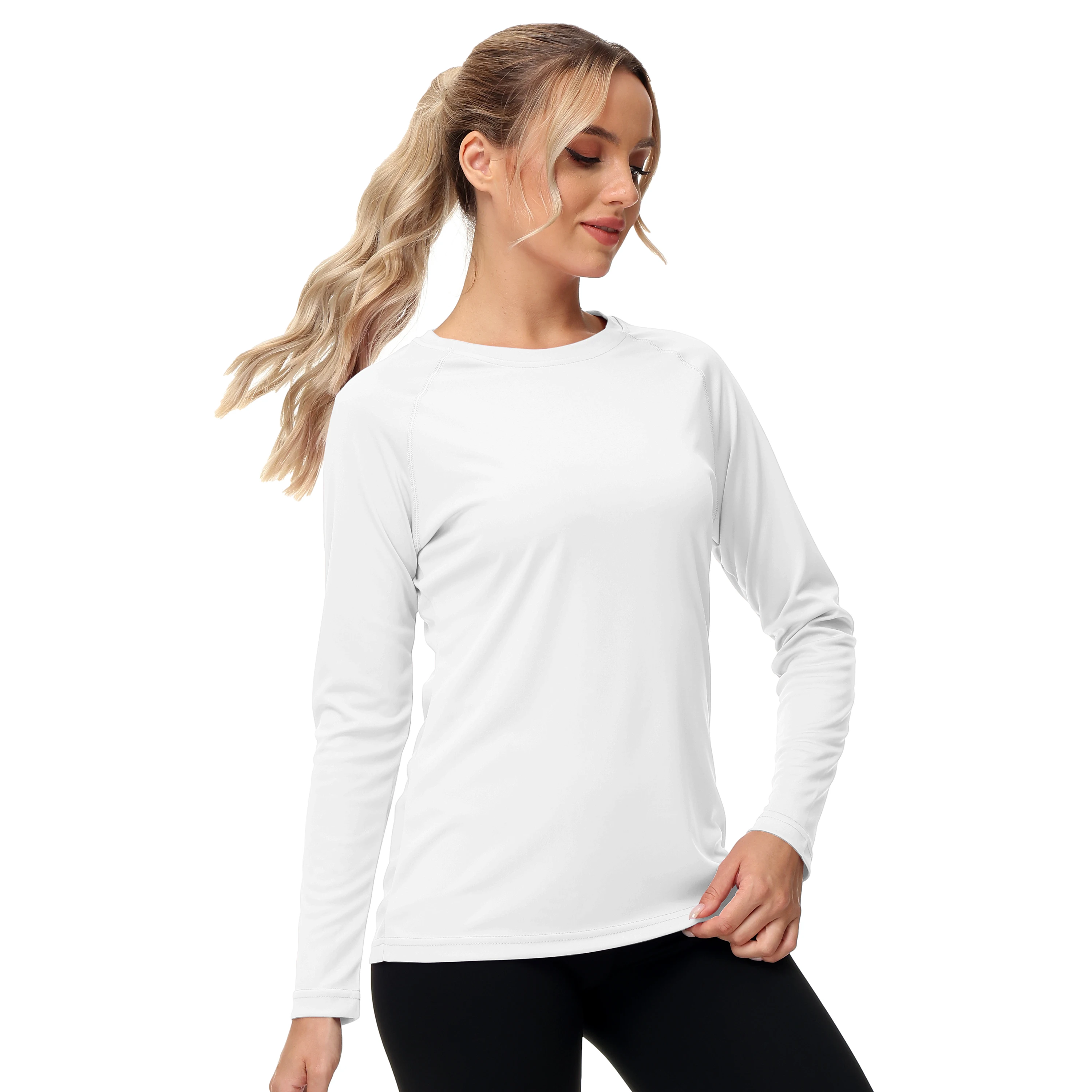 Schnell trocknende Sommer-Damen-T-Shirts UPF 50+, mit Taschen, langärmlige Schwimm-T-Shirts, Pullover-Oberteile für Strand-Outdoor-Sportarten – Detail 12