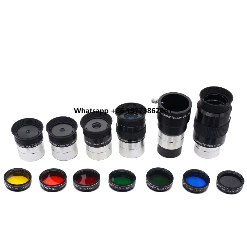 

Astronomical Telescope Accessory Set 94303 Eyepieces Filters Celestron 1.25" Eyepiece & Filter Kit With Aluminum Case - 94303