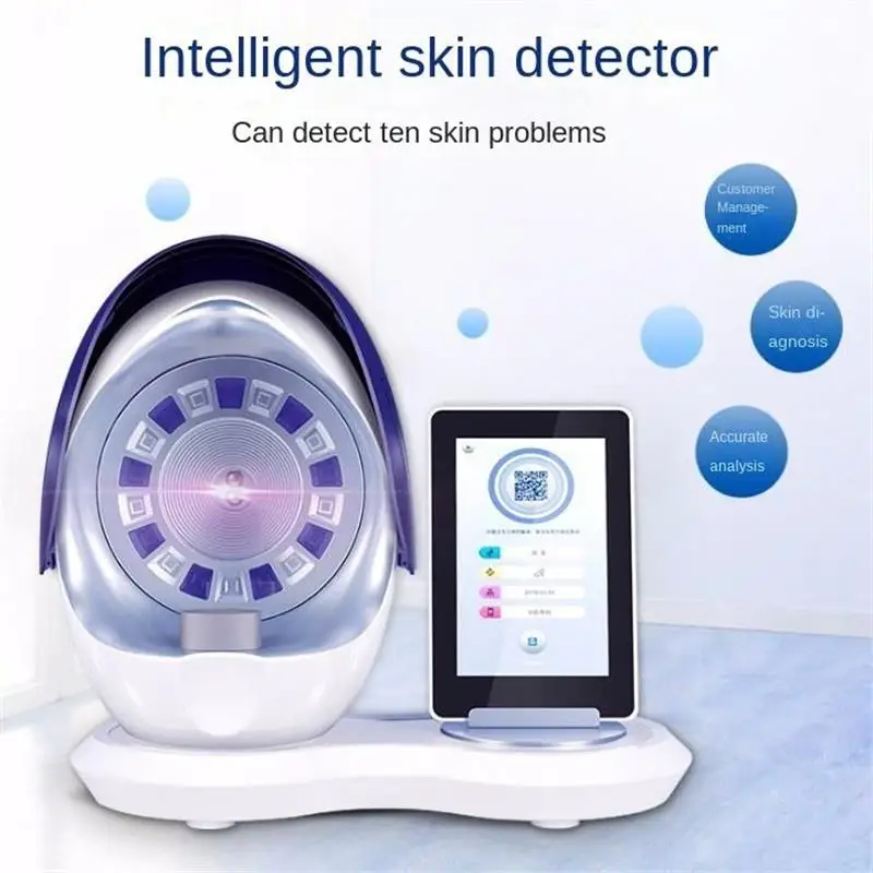Skaner skóry 3D, analizator pielęgnacji twarzy, monitor, magiczne lustro, przenośny tester, tester angielskiego