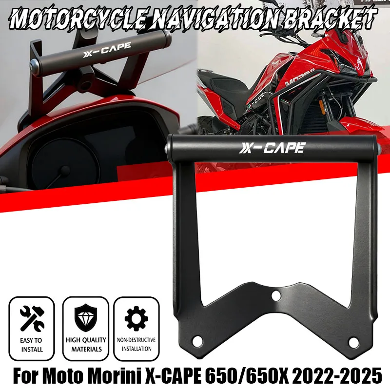 Motorcycle Accessories Phone Navigation Holder GPS Mount Bracket For Moto Morini X Cape 650 XCape 650 650X 2022 2023 2024 2025