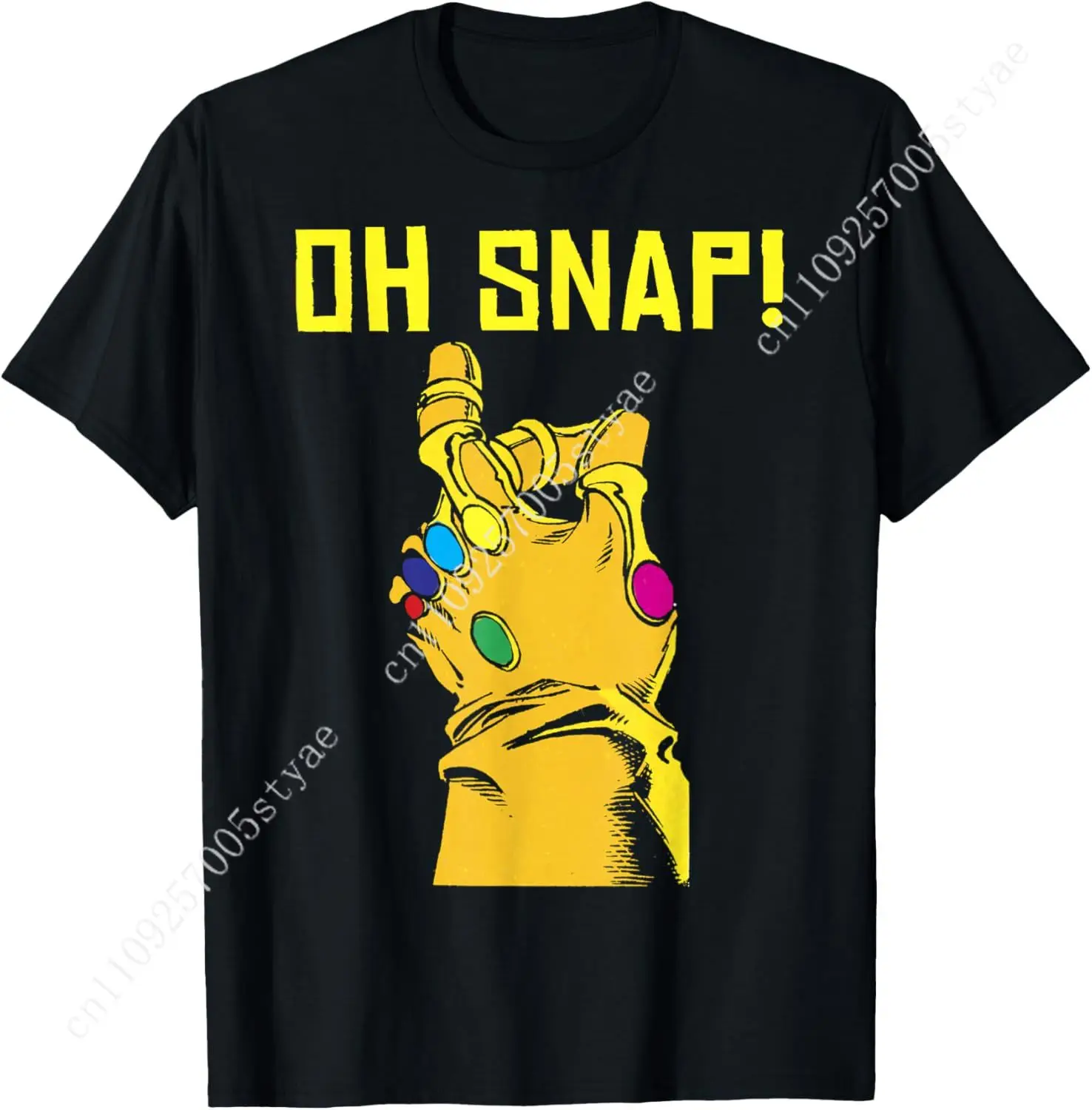 

Marvel Thanos Infinity Gauntlet Oh Snap! Graphic T-Shirt T-ShirtCos play