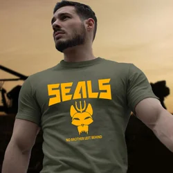 New Arrivals Naval Seals Bravo Team DEVGRU Special Forces Elite Soldiers Men T-Shirt Casual Organic Cotton Military Army TShirt