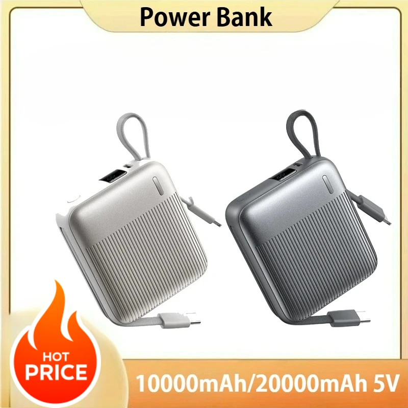 

Fast Charging Power Bank Suitable for phone Compact 10000mAh 22.5w Built-in Cable Power Bank