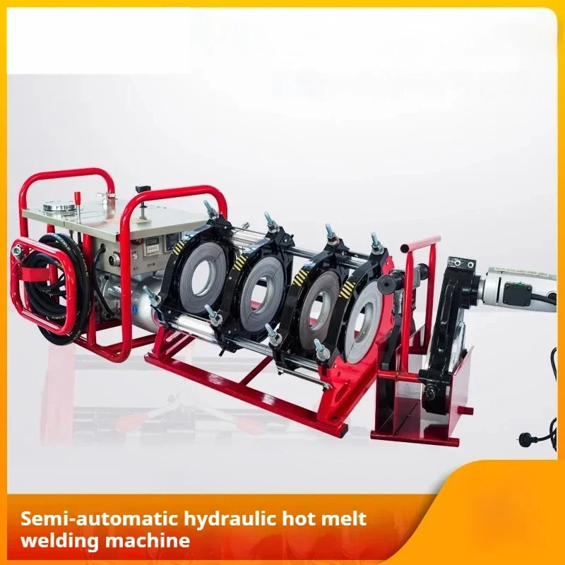 Pe Pipe Butt Welding Machine Hand-operated Manual Semi-automatic Automatic Hot Melt Hydraulic Four-ring Butt Welding Machine//