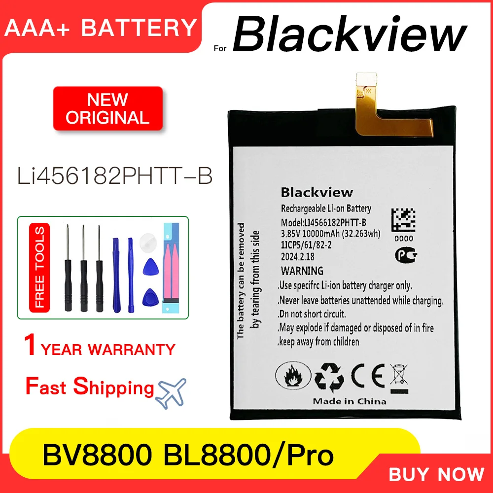 

Genuine Li456182PHTT-B Original High Quality Battery For Blackview BL8800 Pro BL8800 BV8800 Pro battery batteria batteries+tools