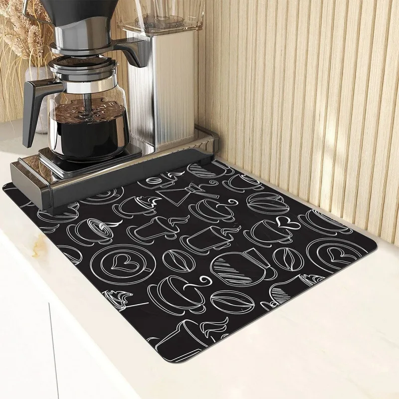 VIKAMA American-Style Kitchen Countertop Heat-Insulating And Water-Absorbing Pad For Coffee Machine, Draining Pad