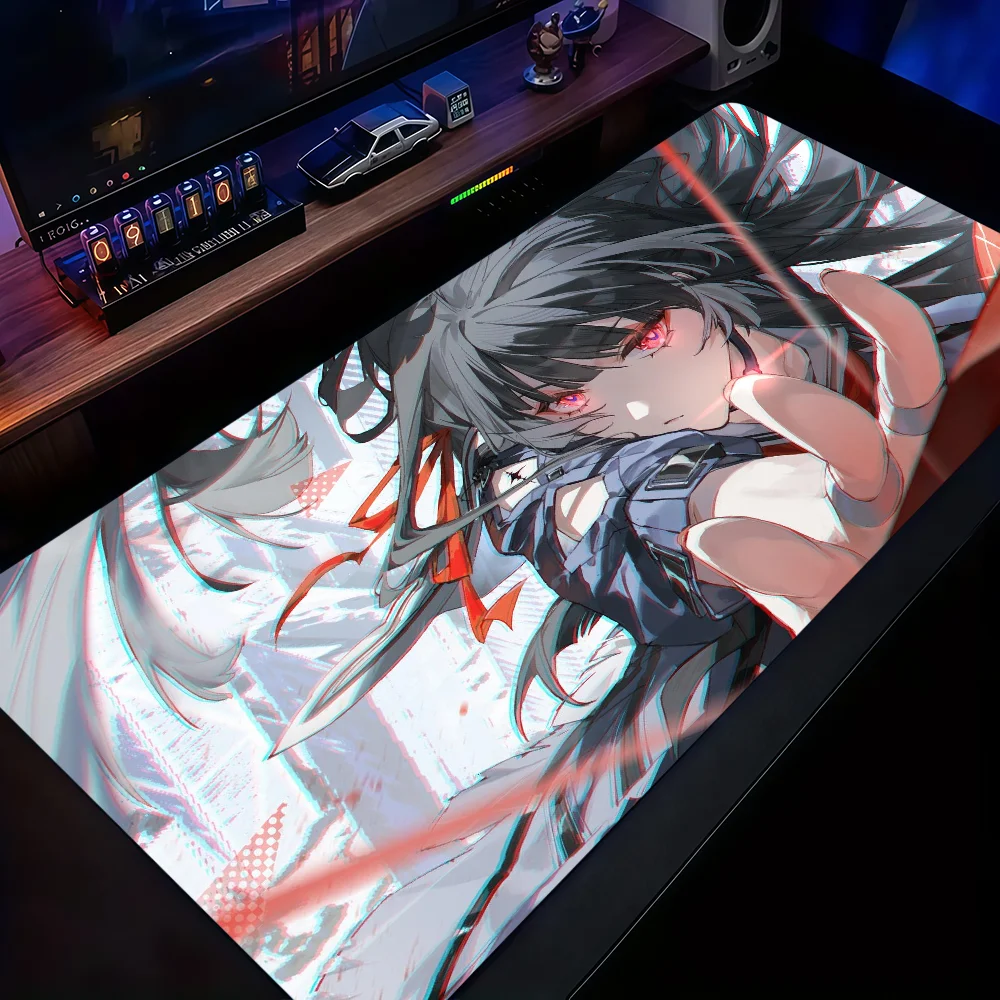Wuthering Waves Kuchiba Chisa Mouse Pad Non-slip Thickened MousePad Large Writing Lockedge Office Student Gaming Cushion