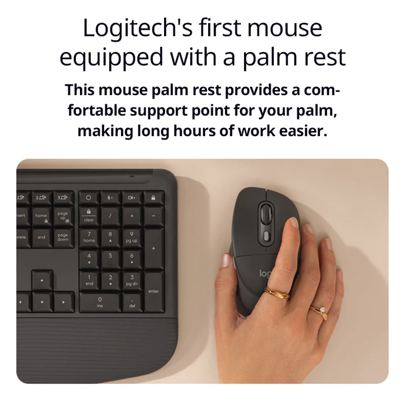Logitech M850L Wireless Mouse - Dual-mode, Silent Sound Mouse, Battery-powered, Suitable for Office Use and Household Use