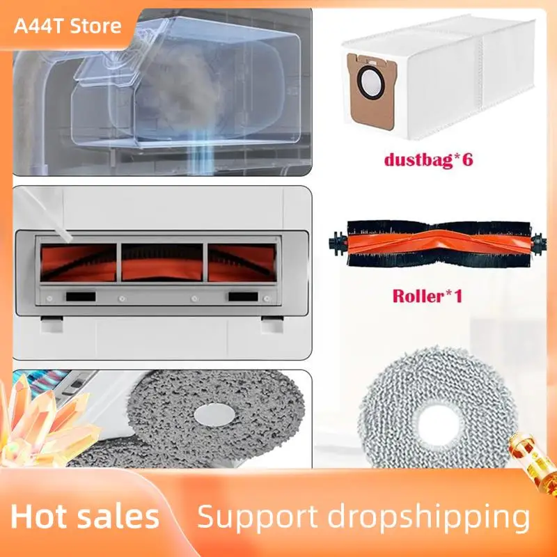 A44T Replacement Part For Xiaomi X20+ / X10+ Robot Vacuum Cleaner Main Side Brush Mop Cloth Hepa Filters Dust Bags