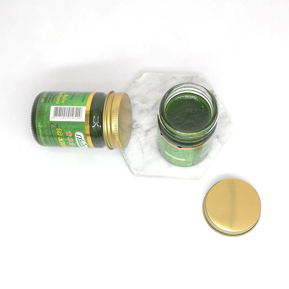 Thailand Green herb balm ointment Headache Dizziness Repellent Anti-mosquito Itching Swelling Green Balm