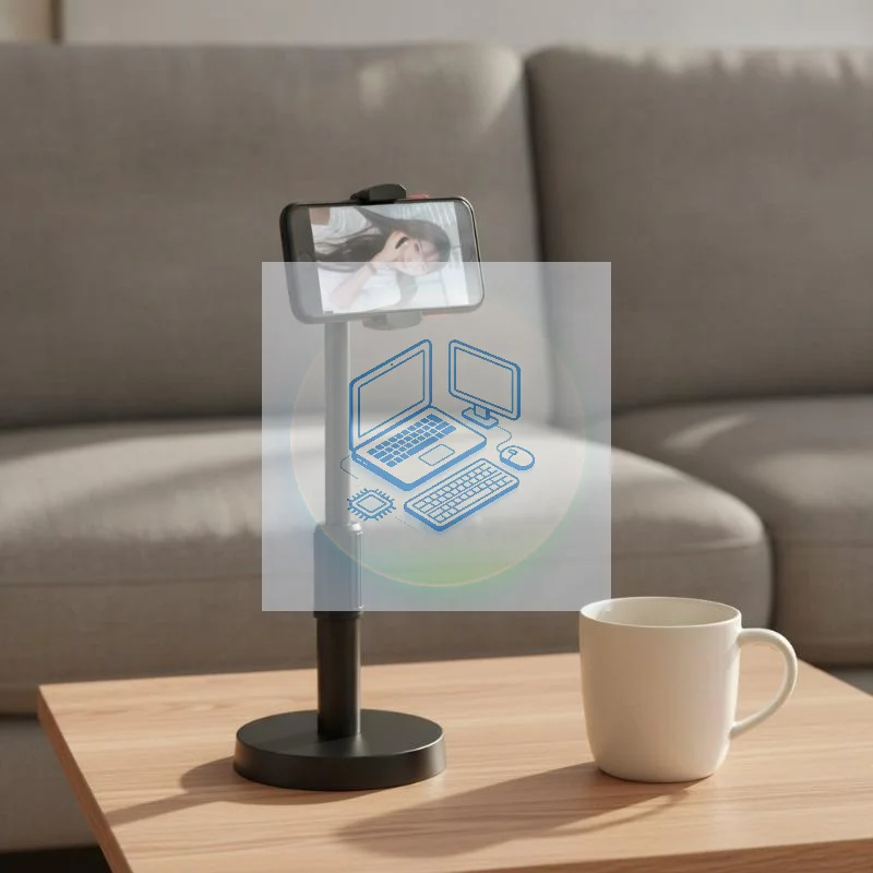 Adjustable Rotatable Desk Lazy Holder Extendable Multi‑Phone Tablet Bracket Support For Live Broadcast Streaming