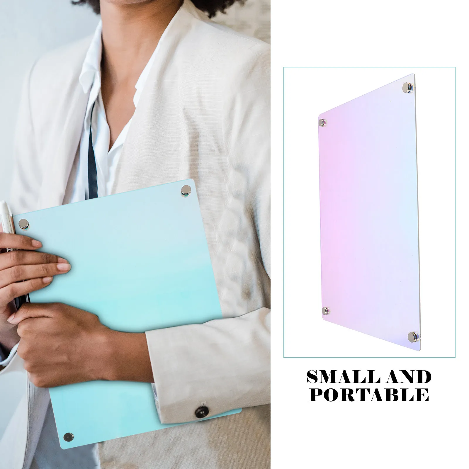 Magnetic Refrigerator Planning Board Acrylic Dry Erase Colored Writing Board Weekly Memo to Do List Reminder Kitchen Supplies