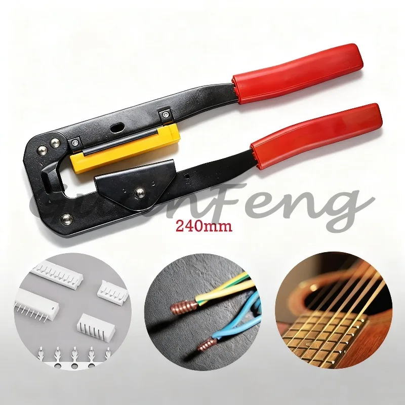 FC IDC Connector Crimp Clamp YTH-214, Universal Flat Cable Crimp Clamp Tool, Durable Electrician Handheld Device